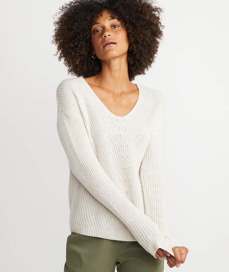 Elisa Pullover Winter White Heather