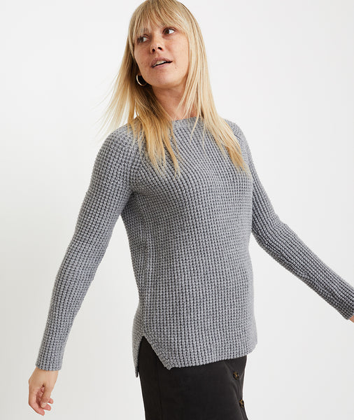 Delaney Pullover in Mid Heather Grey – Marine Layer