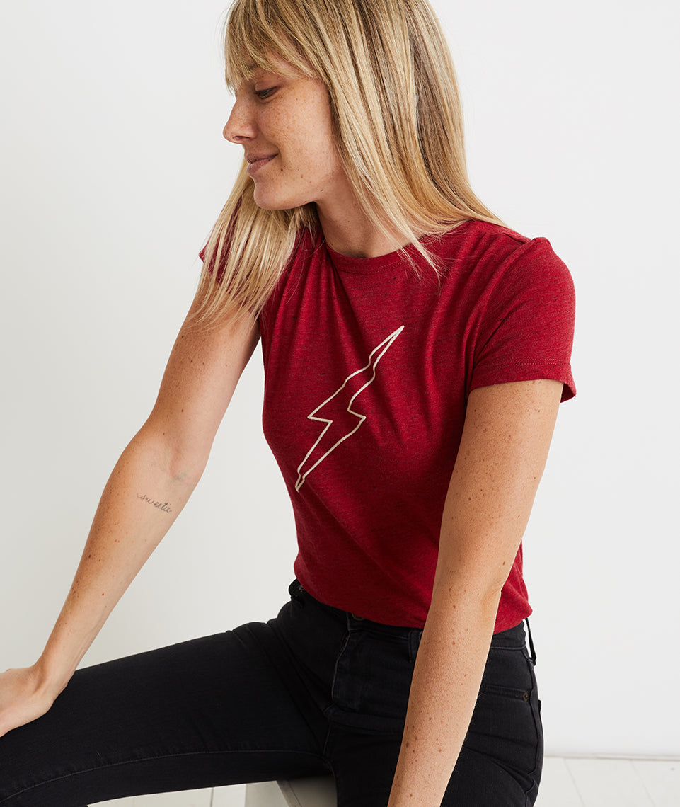 Electric Graphic Tee Biking Red