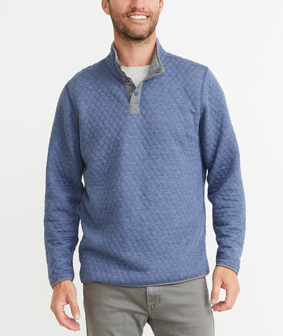 Corbet Pullover Bering Sea/Dark Heather Grey