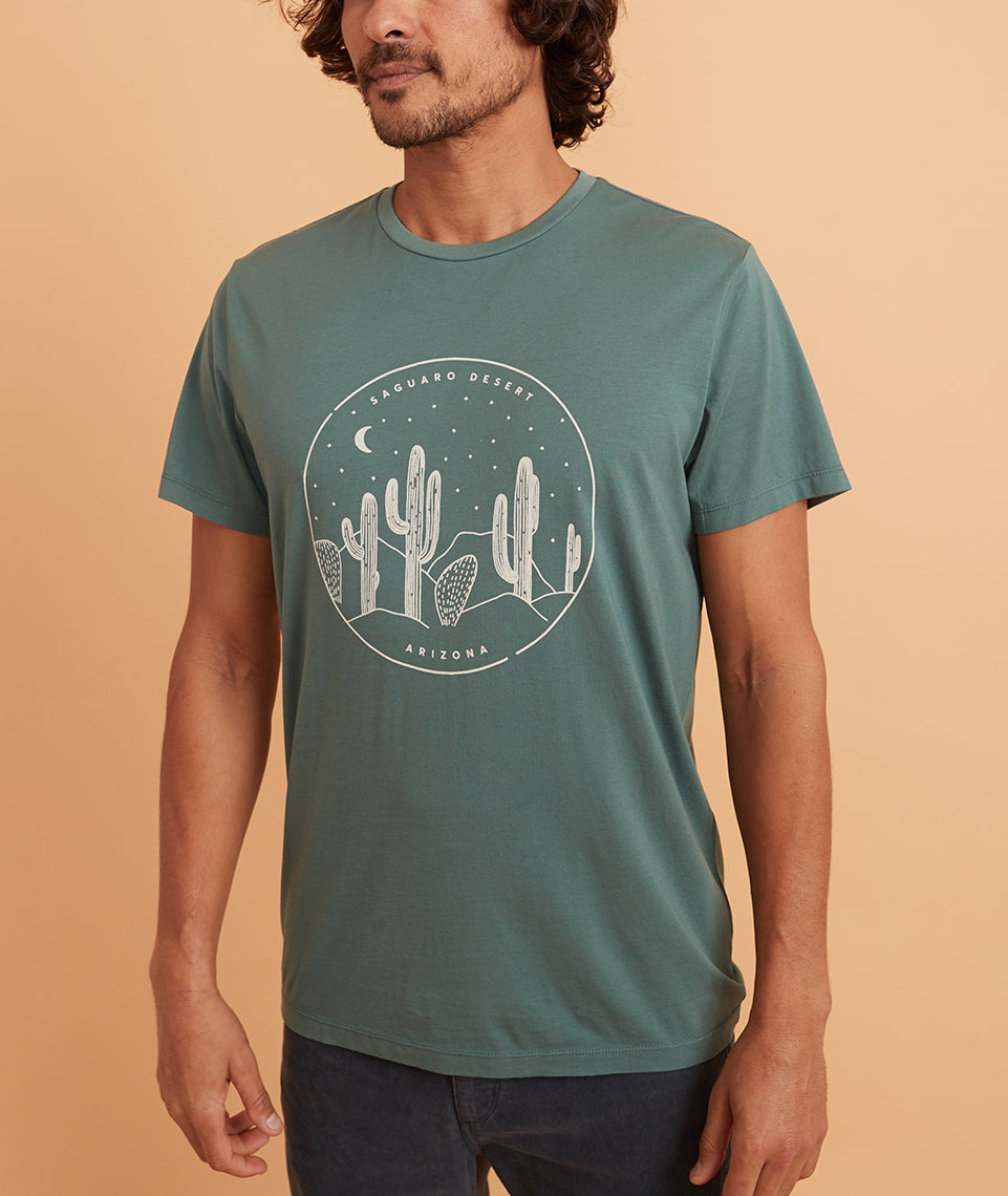 Signature Crew Tee Mallard Saguaro