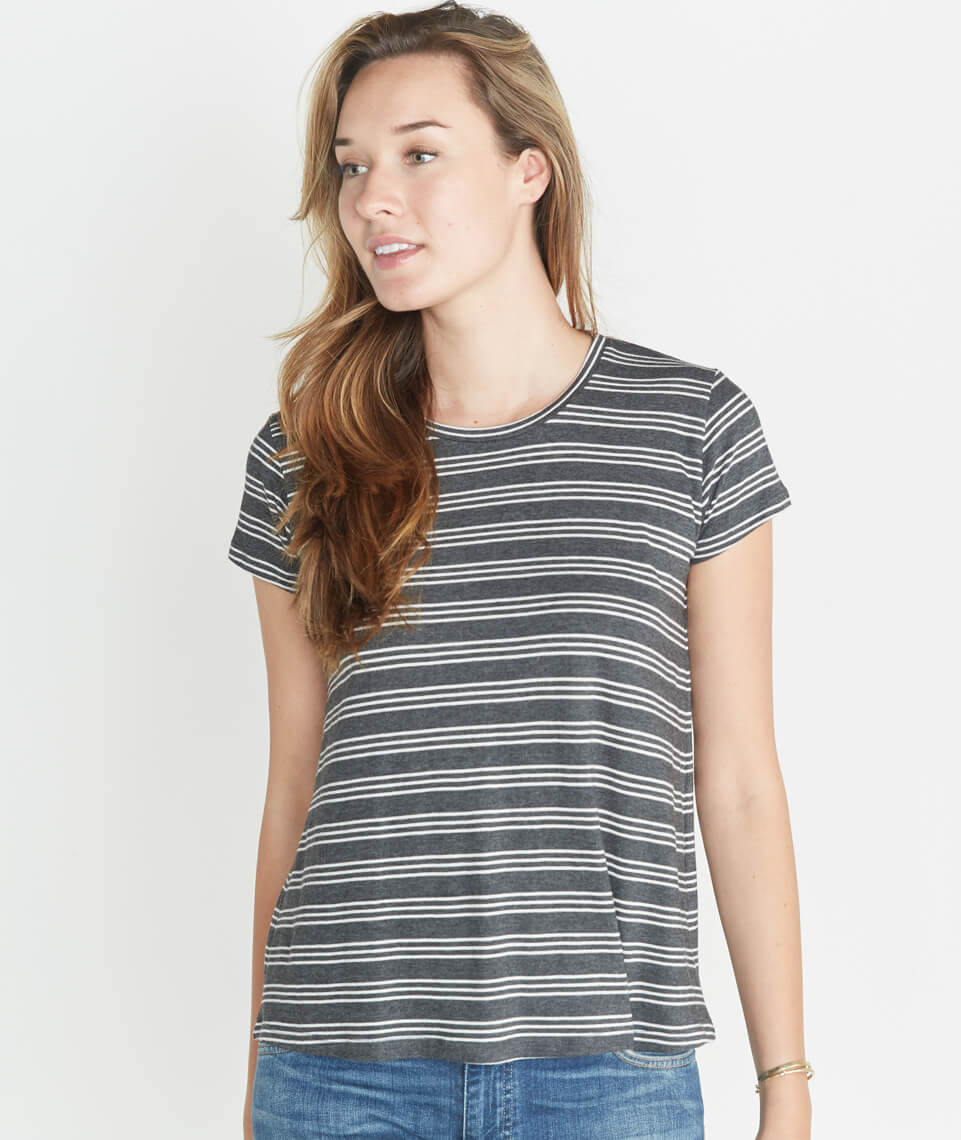 Swing Crew Charcoal Stripe