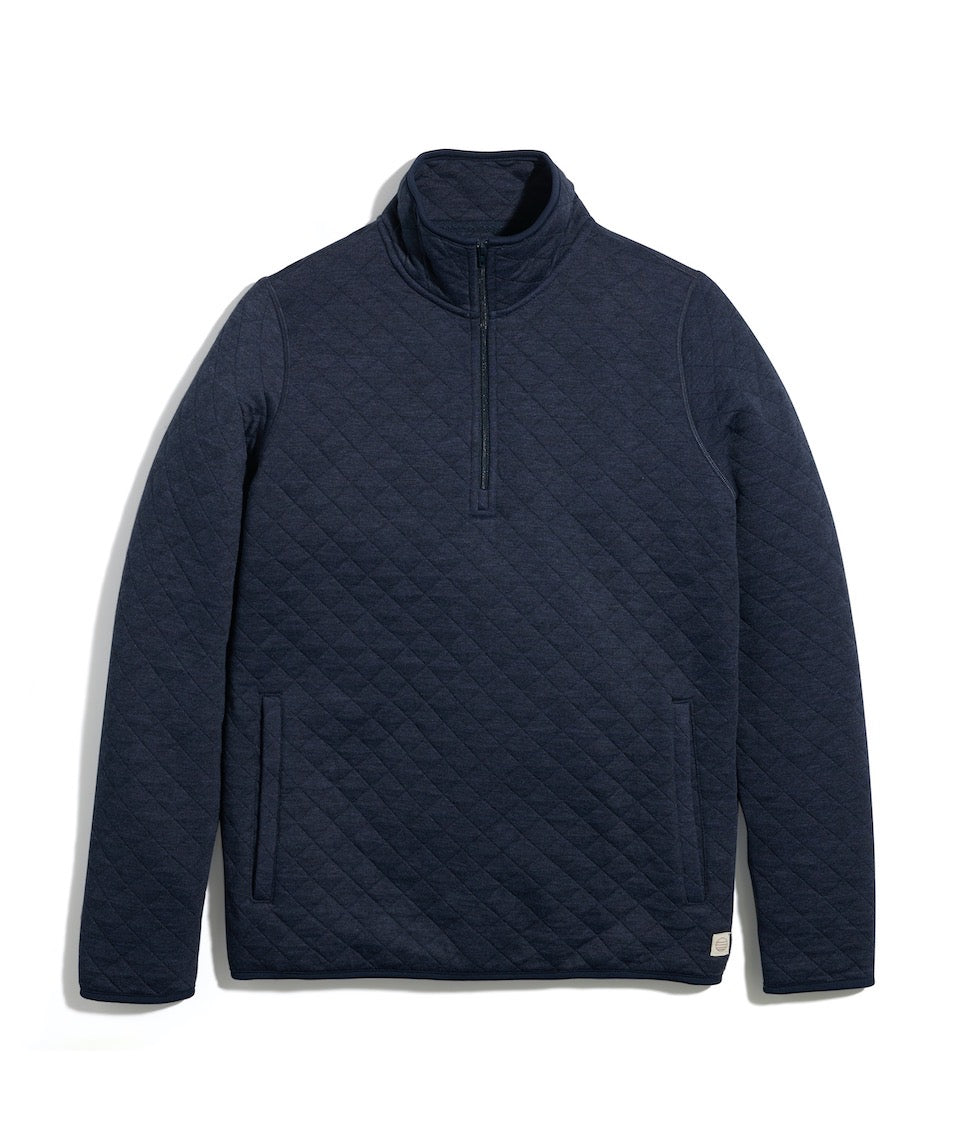 Women's Corbet Quarter Zip Pullover in Navy – Marine Layer