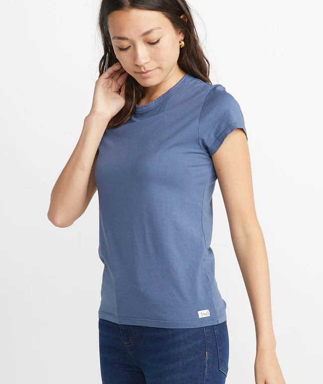 Women's Signature Crew Faded Navy