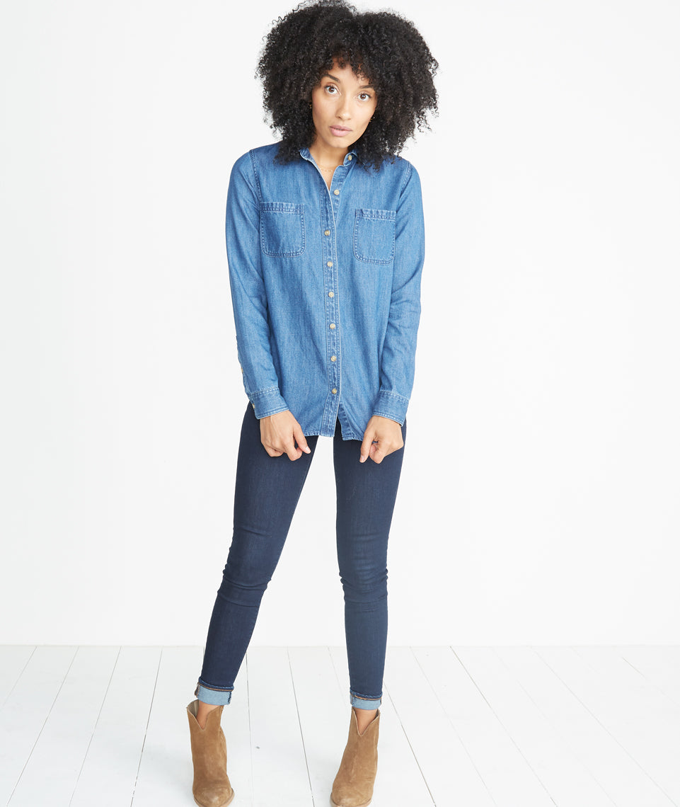 Adler Denim Button Down