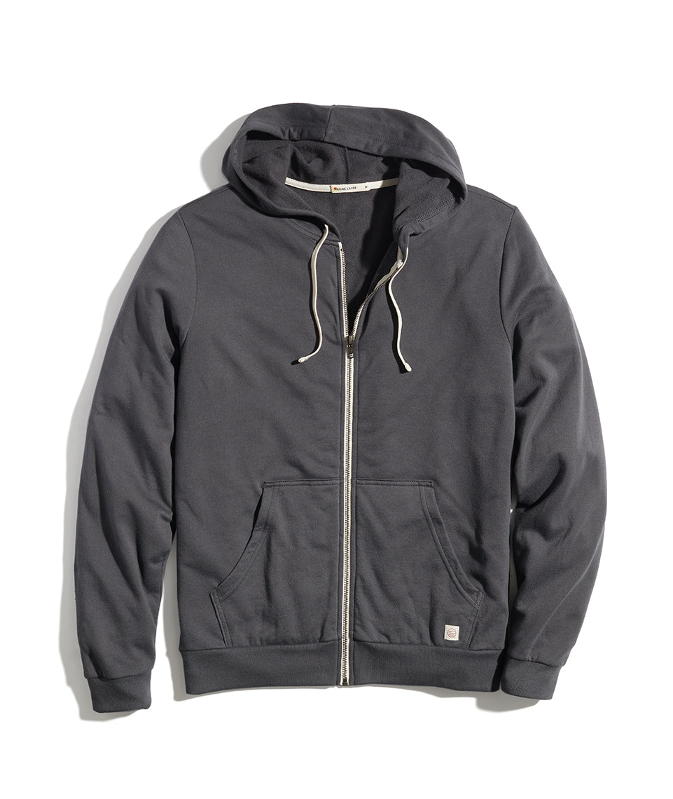 Afternoon Full Zip Hoodie Asphalt Grey