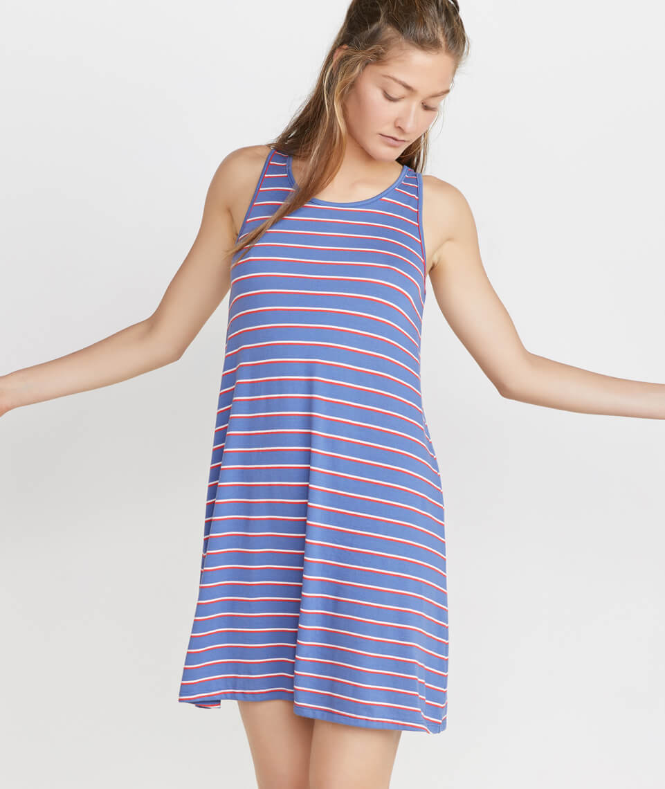 Alana Tank Dress Dahlia Stripe