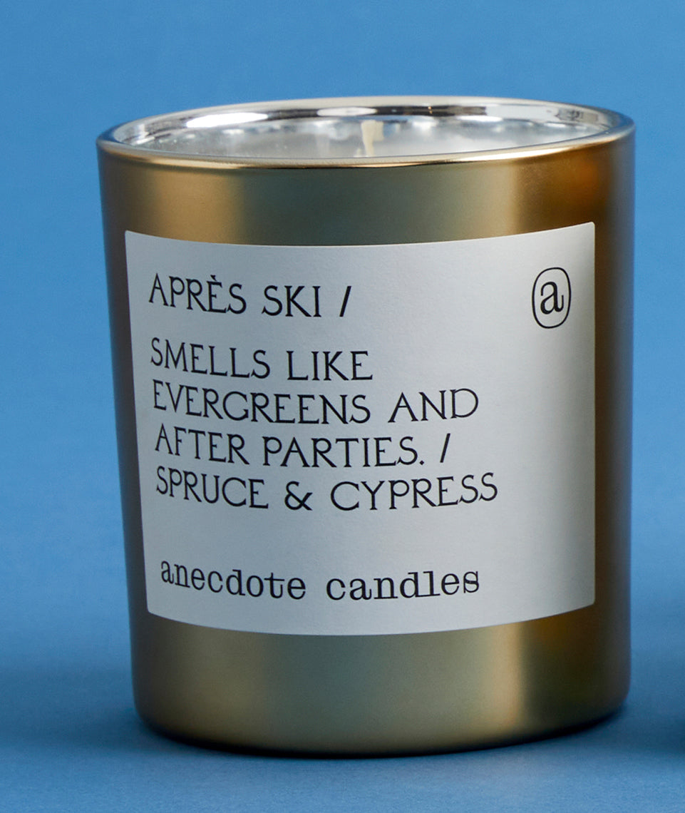 Anecdote Gold Candle in Apres Ski