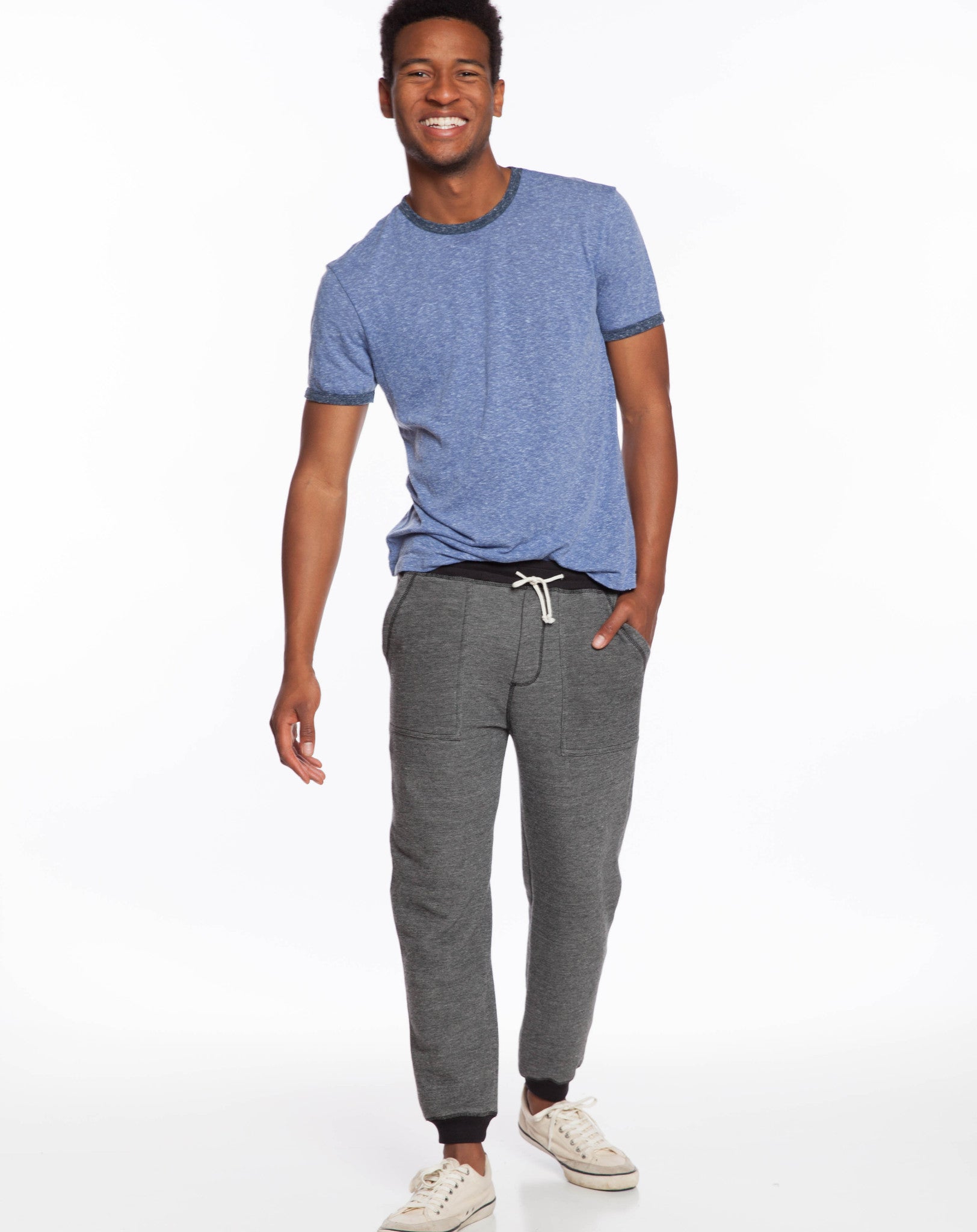 Denim Terry Jogger Pants