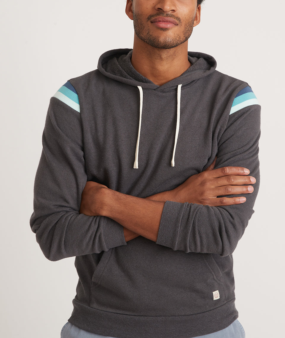 Men's Sunset Pullover Hoodie in Black – Marine Layer