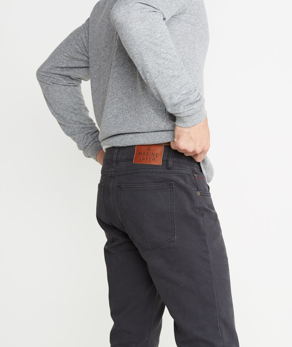 Beck 5 Pocket Pant Faded Black