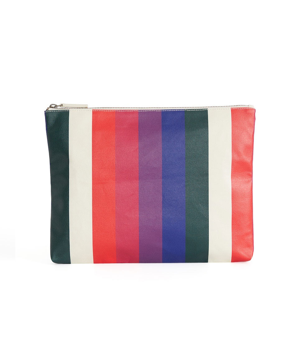 Large Pouch in Bold Multi Stripe – Marine Layer