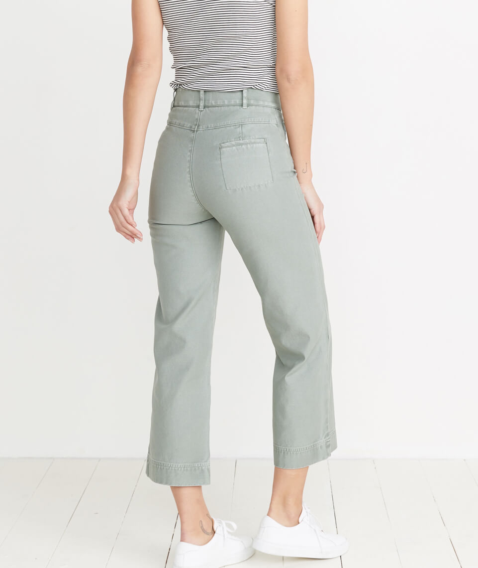 Bridget Wide Leg Pant Faded Sage