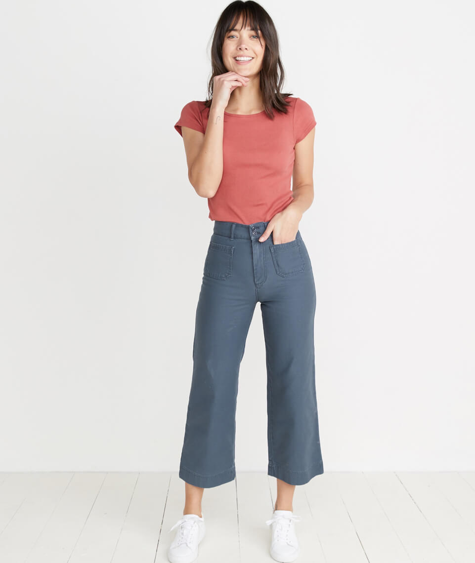 Bridget Wide Leg Pant Ink