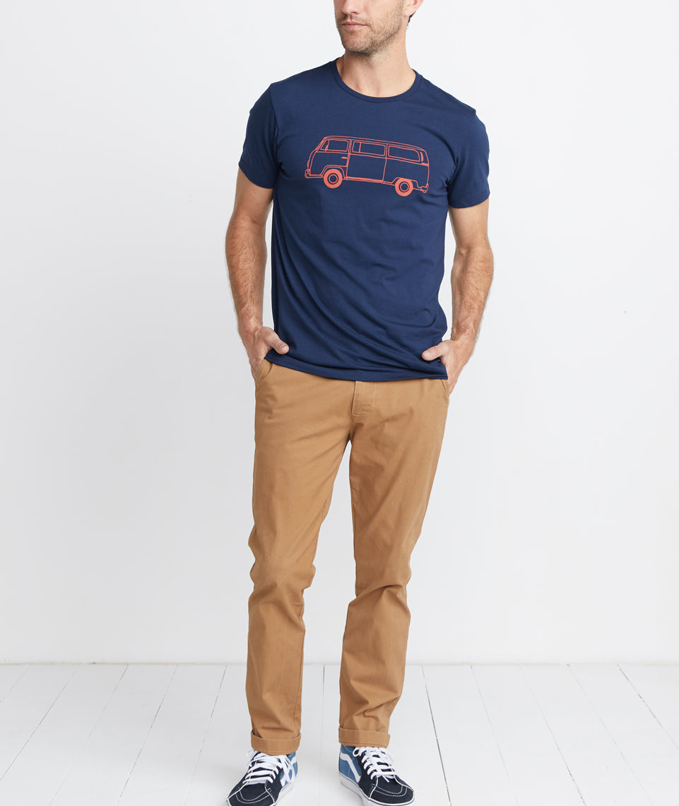 Bus Tee True Navy