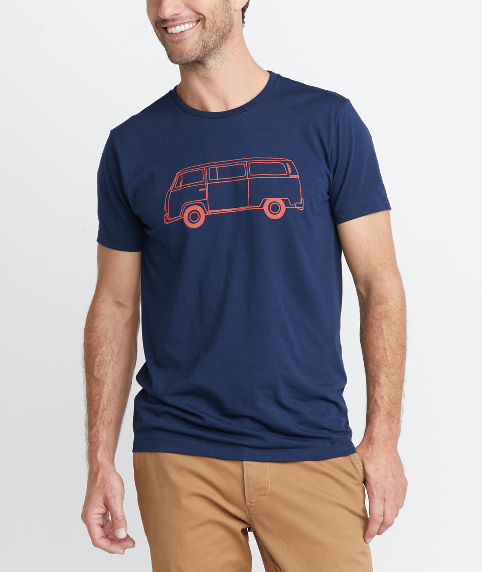 Bus Tee True Navy