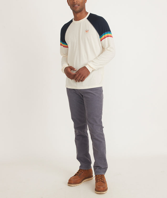 in Antique Colorblock Tee White Layer – Marine