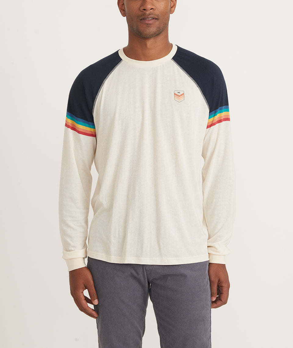 Marine – Tee Antique Layer White in Colorblock