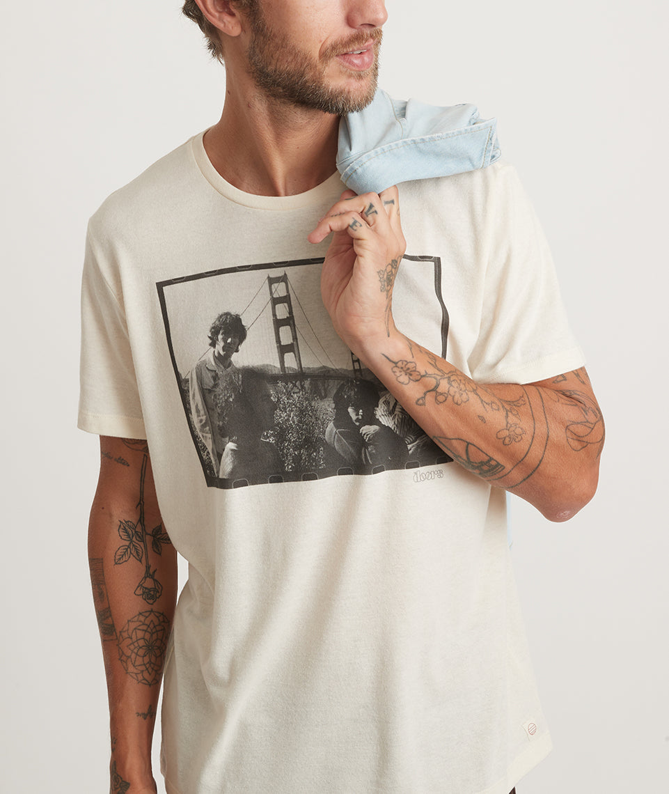 The Doors Photo Tee Unisex Natural