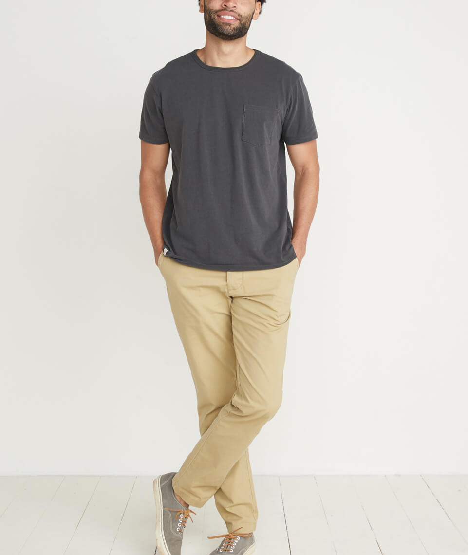 Saddle Pocket Tee Faded Black