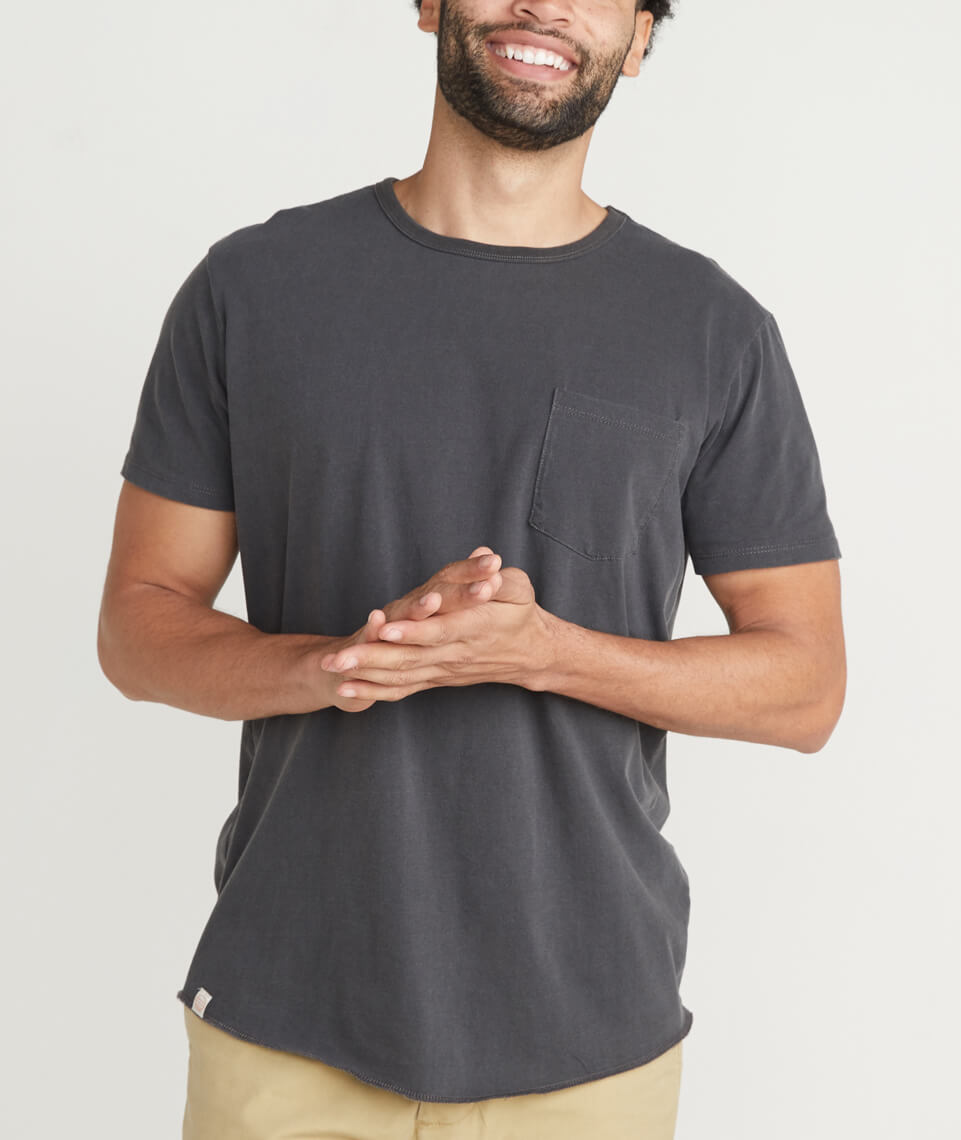 Saddle Pocket Tee Faded Black