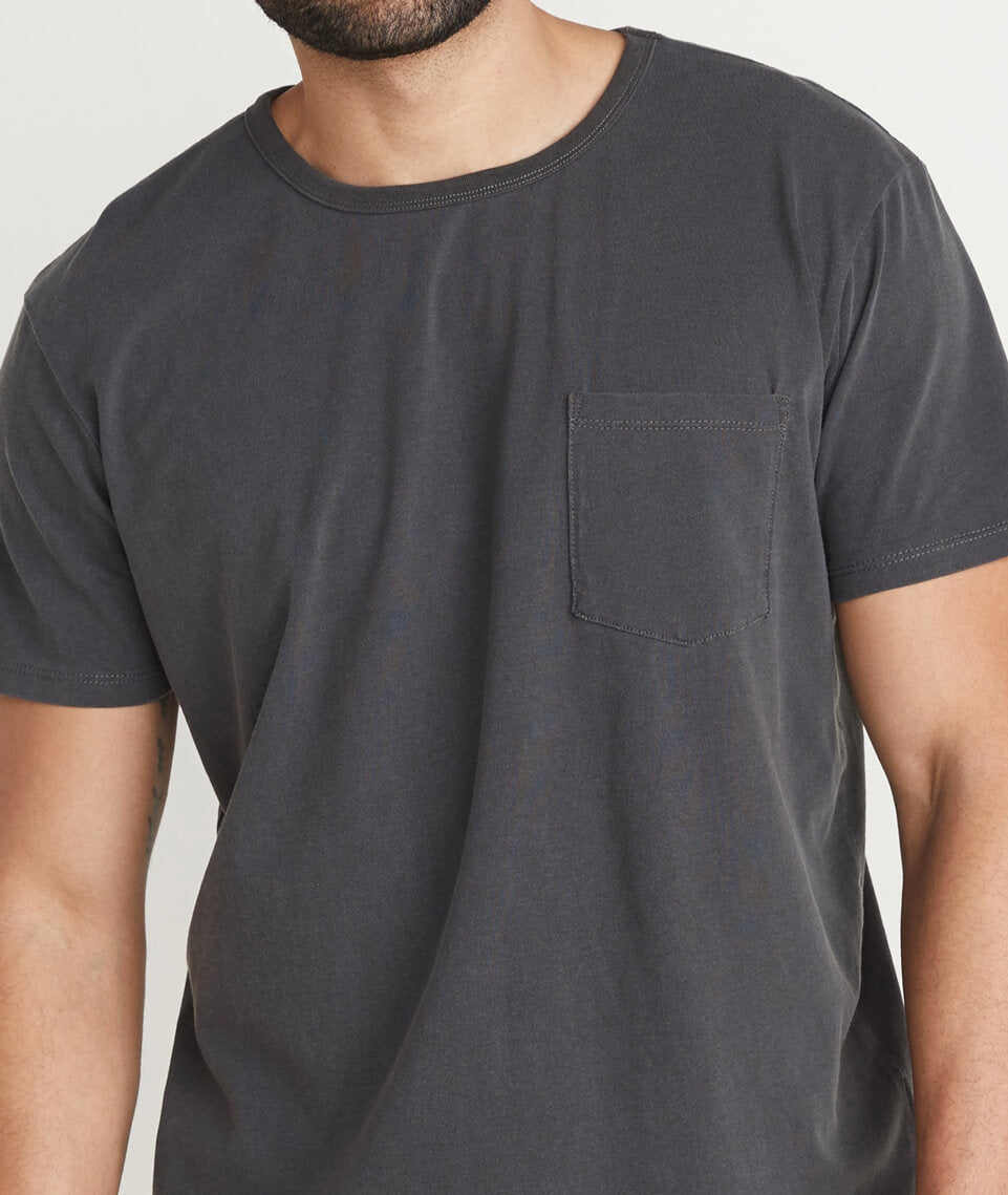 Saddle Pocket Tee Faded Black