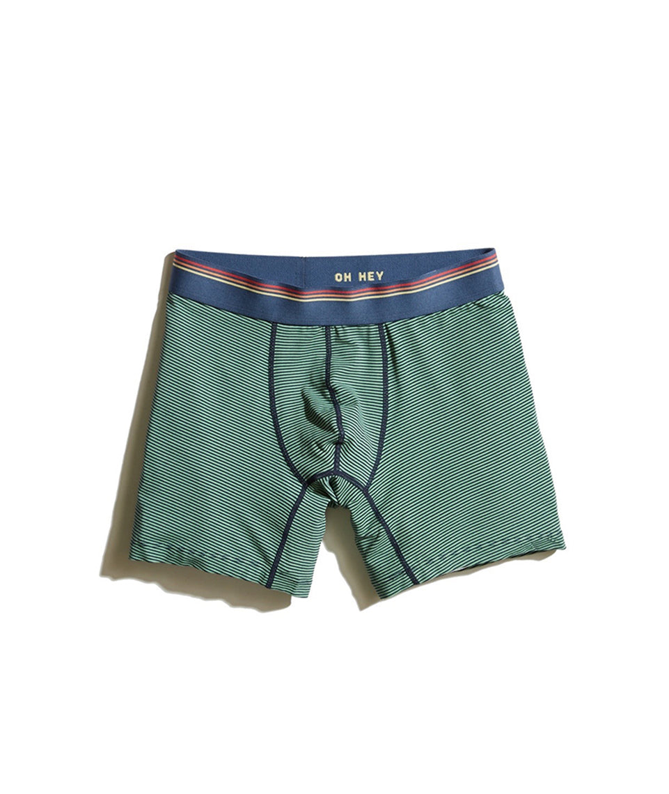 Best Boxer Briefs Ever Green/Navy Stripe