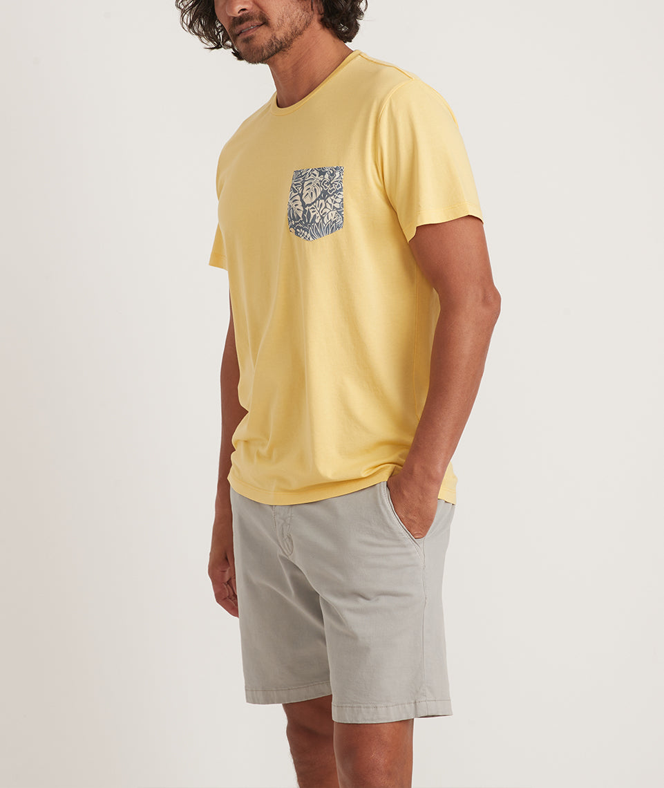 Signature Pocket Tee Lemon Drop