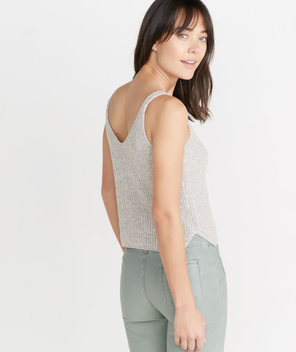 Helena Tank Marled Flax