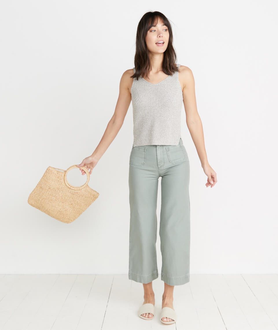 Helena Tank Marled Flax