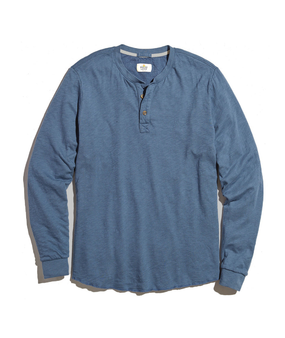 Double Knit Henley Vintage Indigo