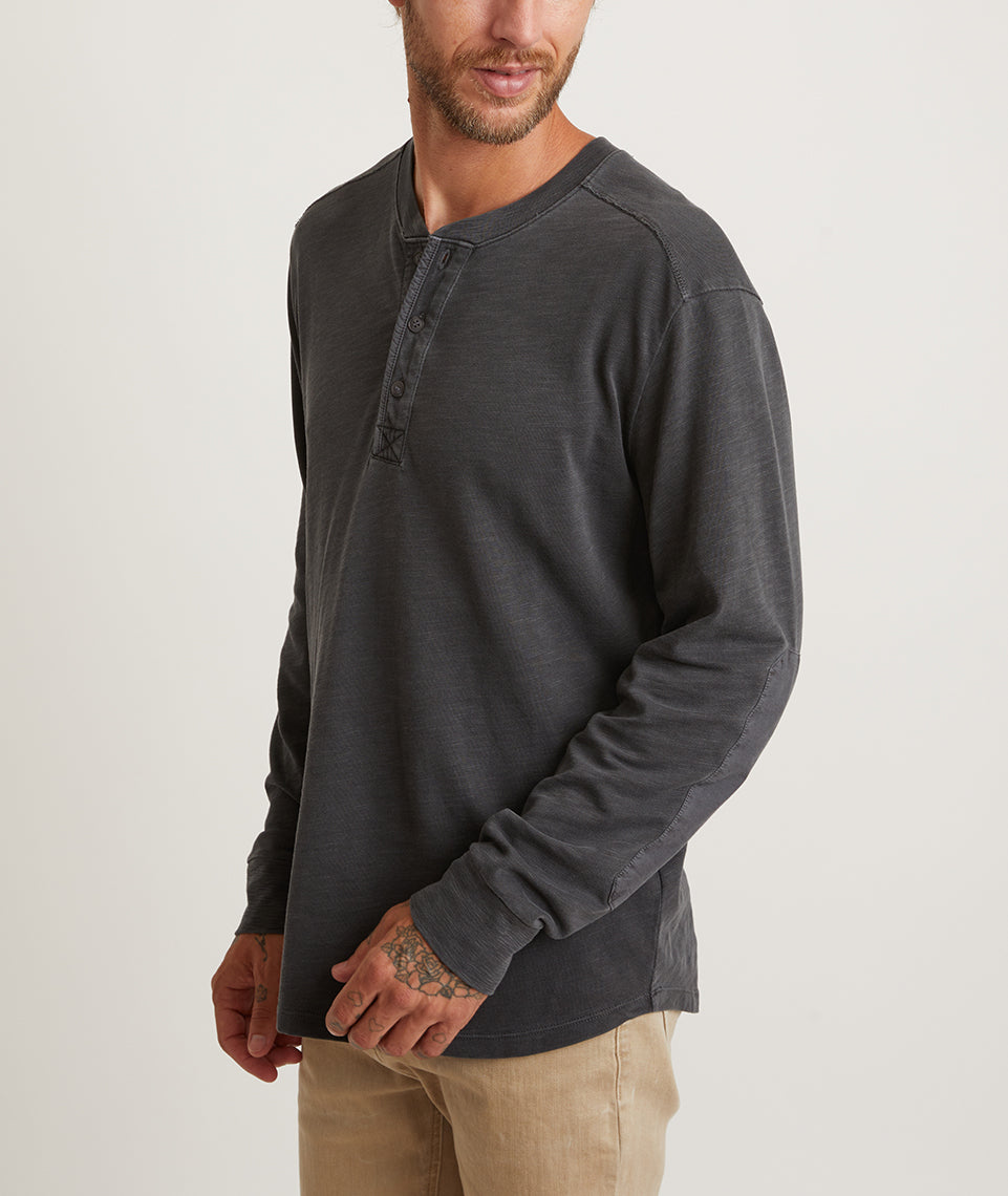 WEEKEND SLUB JERSEY LONG SLEEVE HENLEY