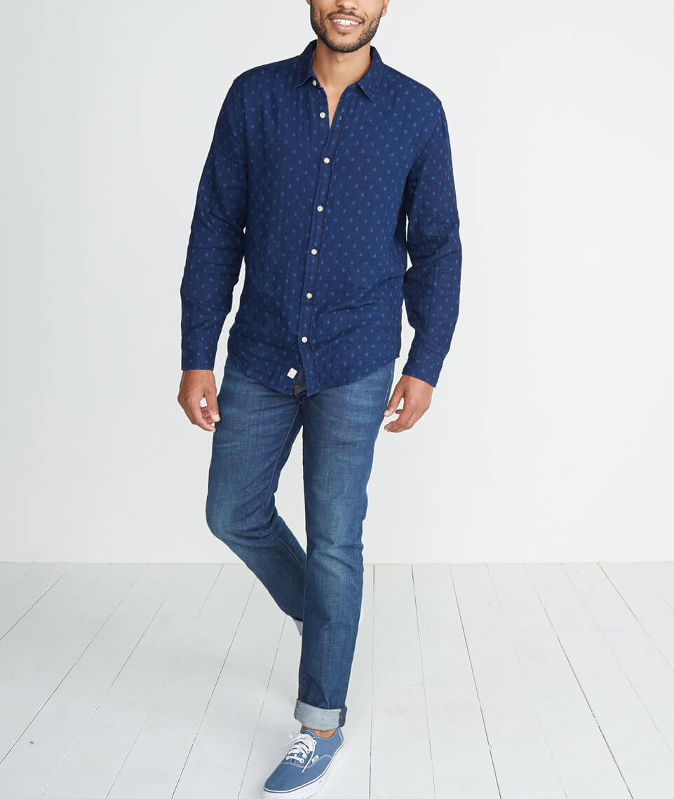 Hudson Indigo Button Down