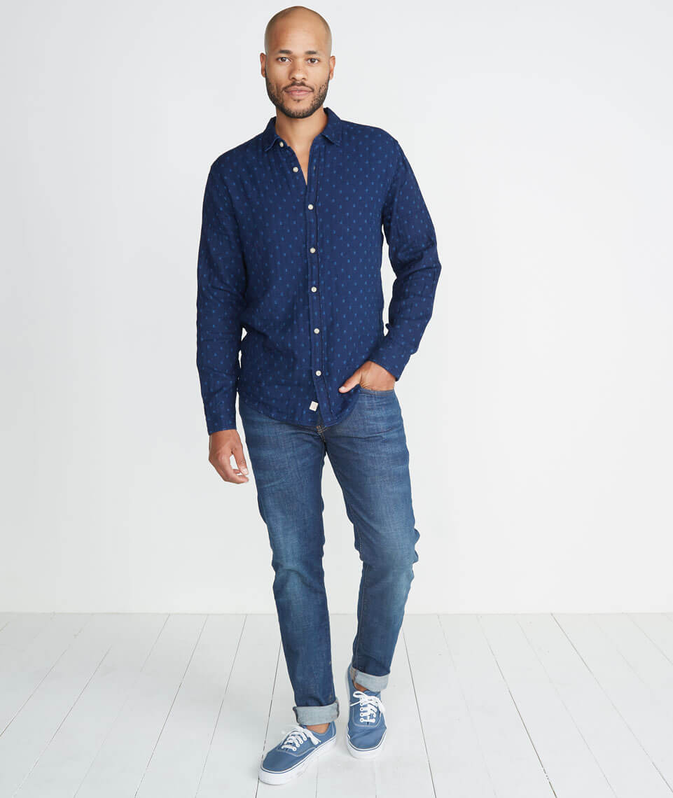 Hudson Indigo Button Down