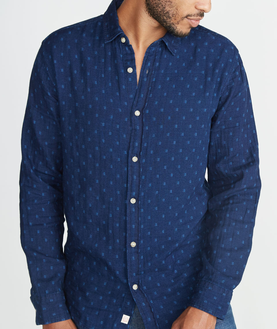 Hudson Indigo Button Down