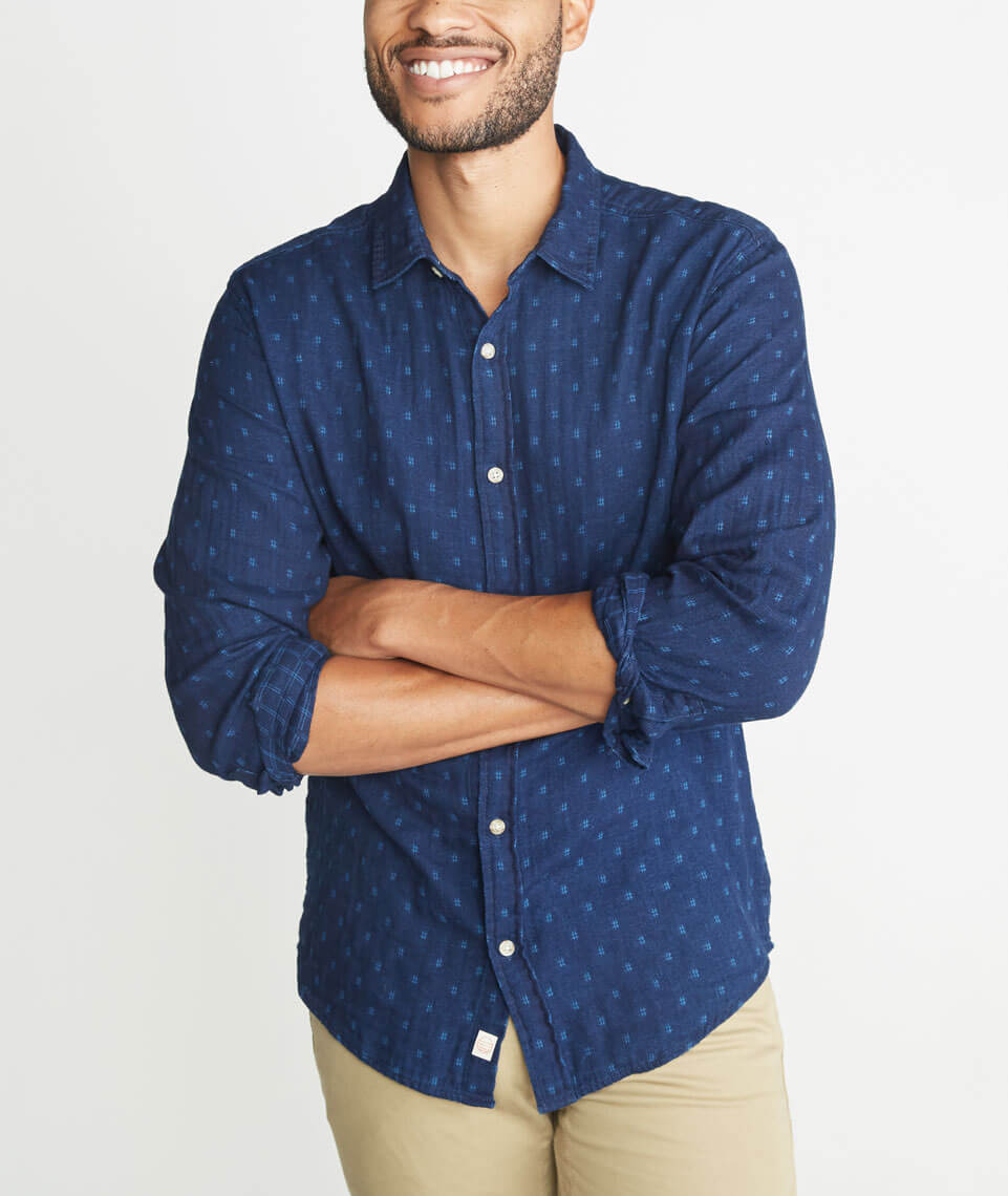 Hudson Indigo Button Down