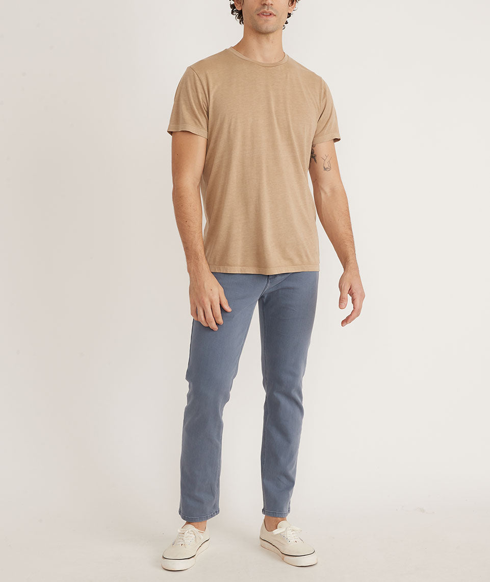 Signature Crew Tee in Khaki – Marine Layer