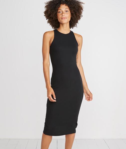 Lexi Daytime Dress Black Rib