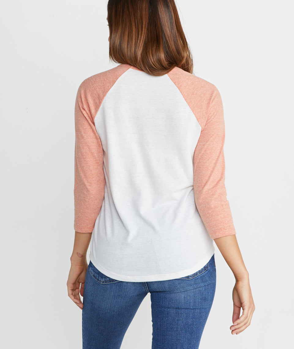 Lightweight Baseball Raglan Antique White / Autumn Glaze