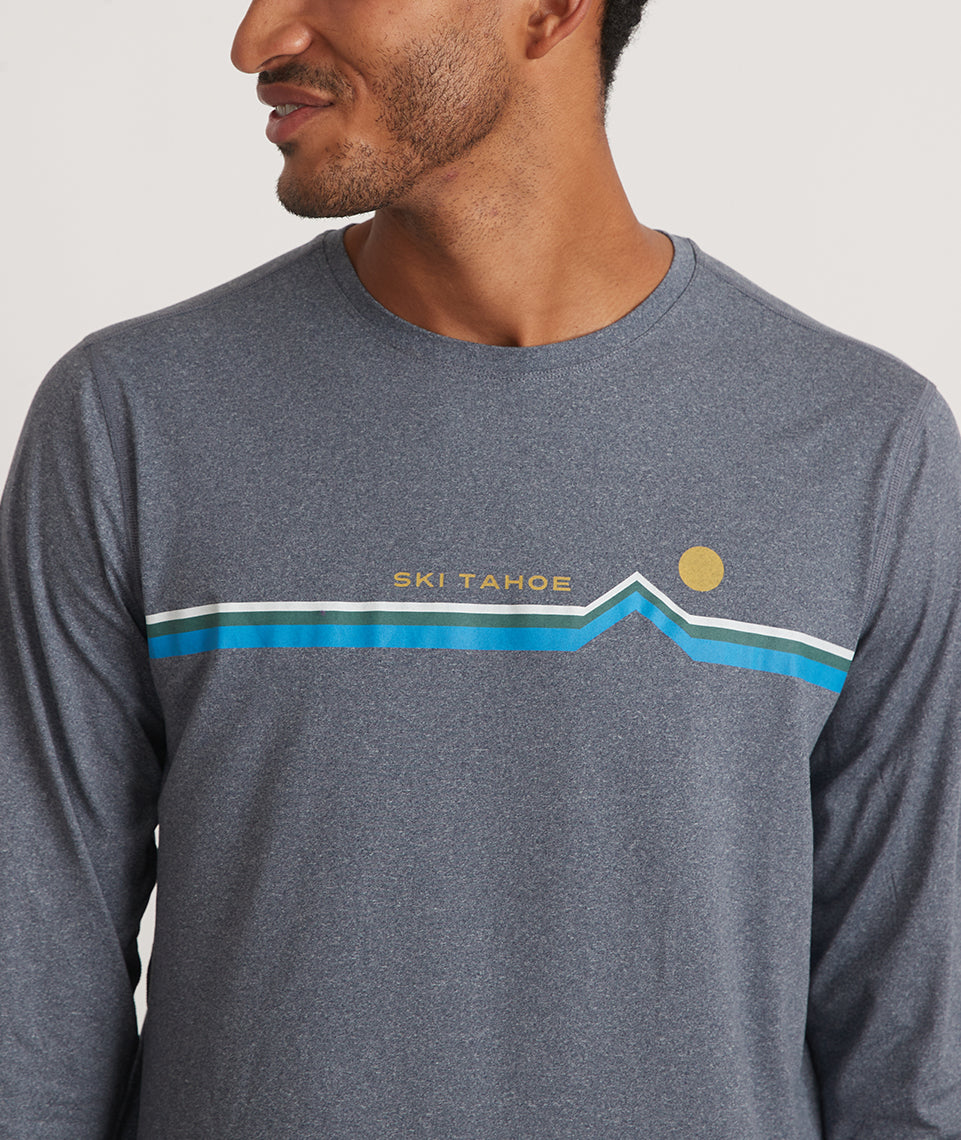 Marine Layer Sport Graphic Tee in Midnight Navy