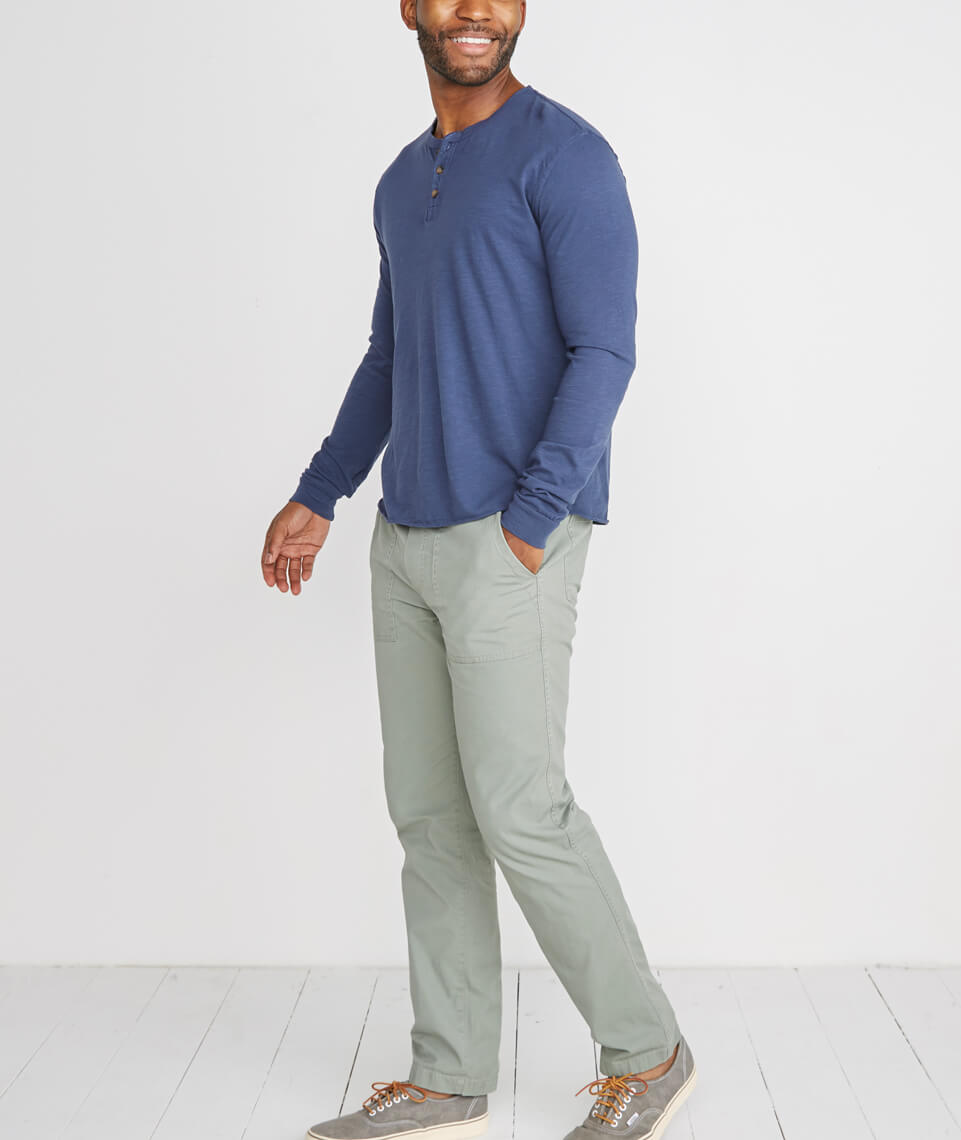 Lightweight Henley Navy