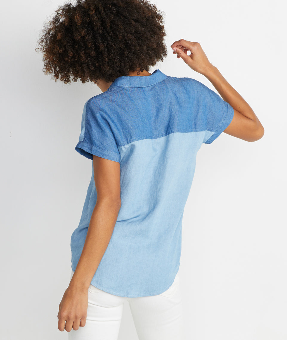 Mariah Button Down Light Chambray