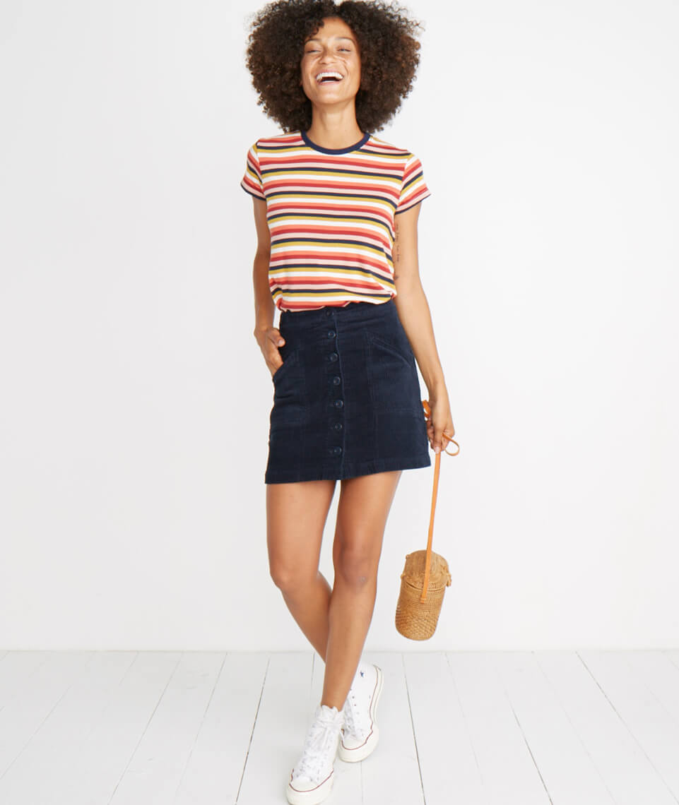 Maxine Mini Skirt Navy