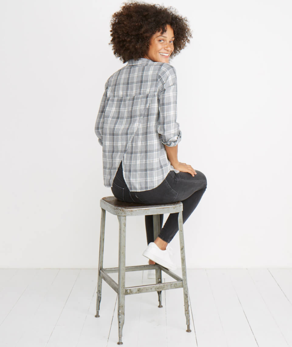 Meadow Button Down Grey