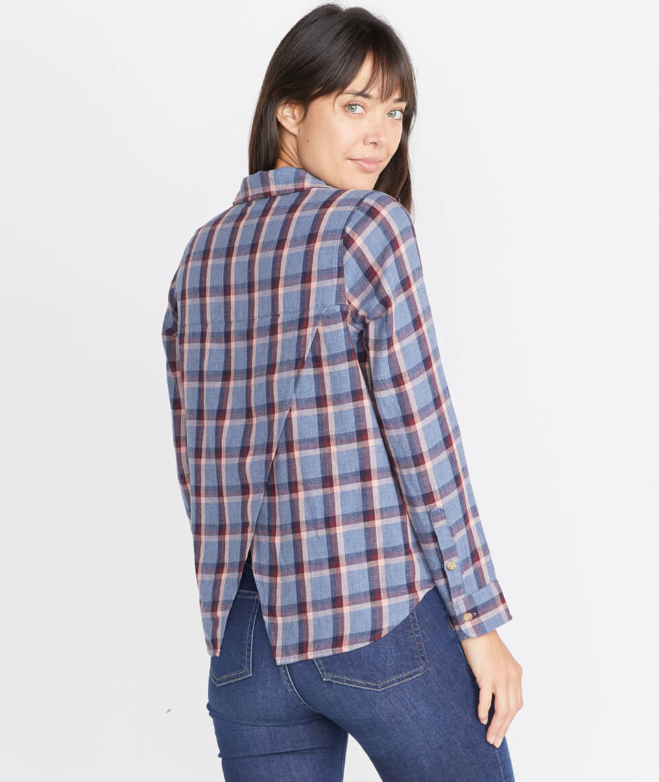 Meadow Button Down Blue Plaid