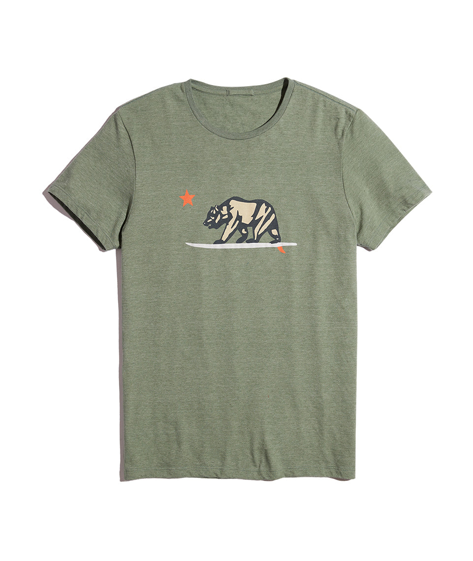 Surfing Bear Tee Thyme