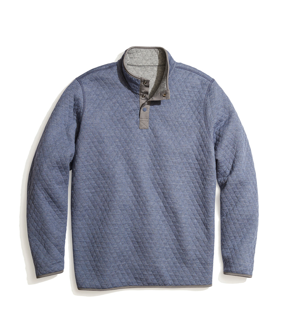 Corbet Pullover Bering Sea/Dark Heather Grey