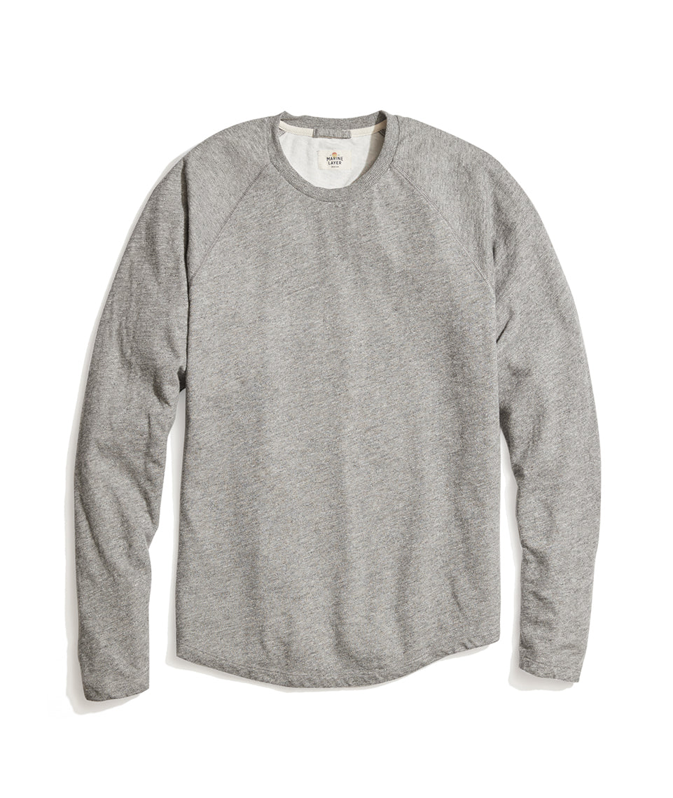 Double Knit Baseball Raglan Heather Grey