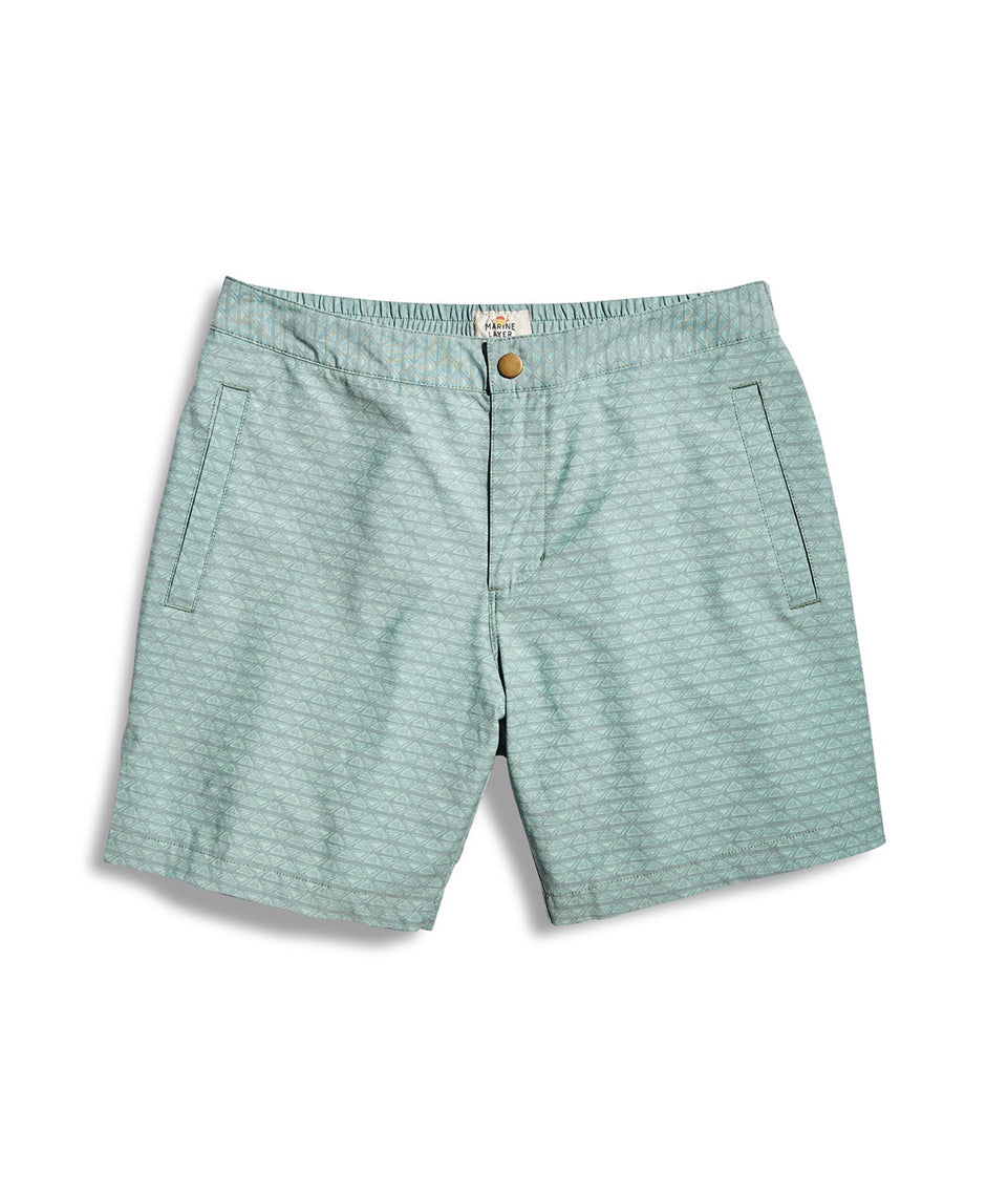 Summer Short Green Print