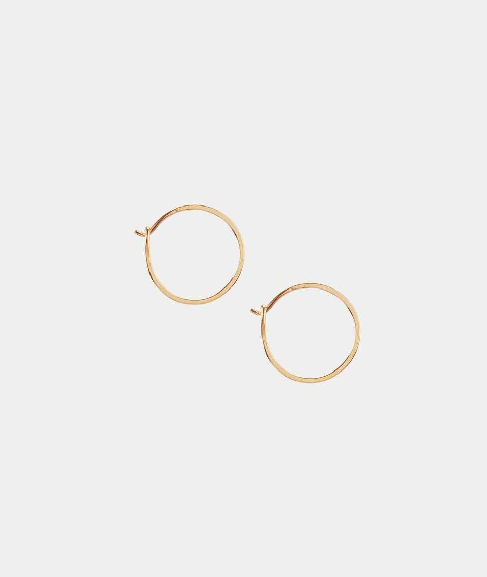 Kris Nations Small Simple Hoop Earrings